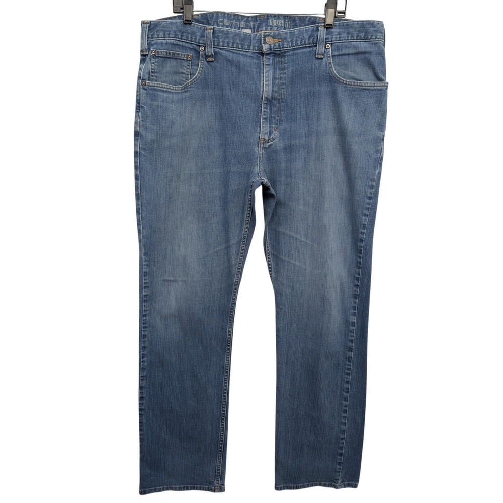 Carhartt Rugged Flex Jeans Mens 40x32 Blue Relaxed Fit Straight Leg